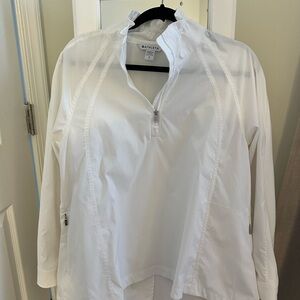 Athleta Ivory Zip-Up Jacket